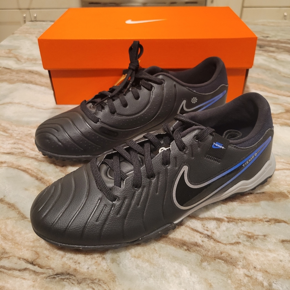 Nike Tiempo Legend 10 Academy Turf Soccer Shoes, Men's 6.5, Black, NWT